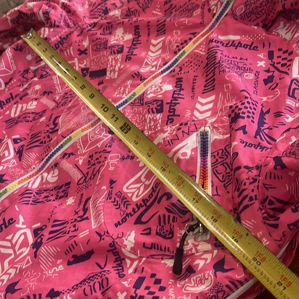 North Pole Ski Snow pink jacket hoodie size M - Picture 14 of 15